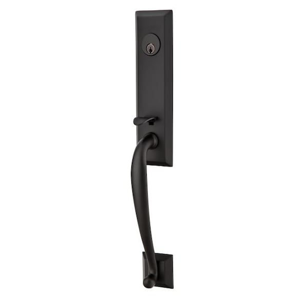 Emtek Flat Black Handleset F133351HLOUS19LH234 F133351HLOUS19LH234 - main